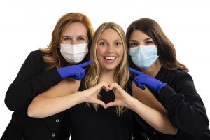 Dental hygienist smiling Dental hygienist enjoy their patients