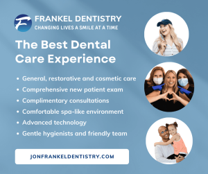 Description on how Frankel Dentistry creates the best dental care experience for patients through general, cosmetic, and restorative dentistry, comprehensive new patient exams, complimentary consultations, advanced technology and more.